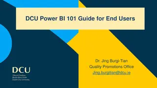 DCU Power BI 101 Guide for End Users: Interactive Data Visualization Software