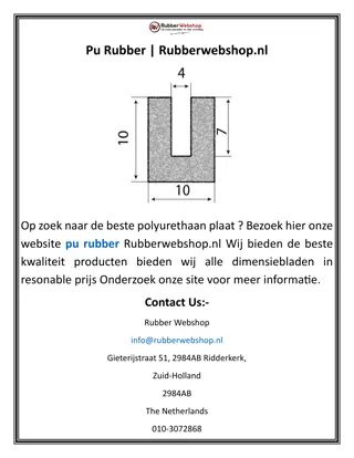 Pu Rubber  Rubberwebshop.nl