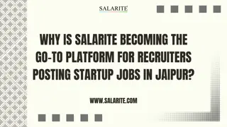Why is Salarite becoming the go-to platform for recruiters posting startup jobs in Jaipur