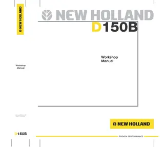 NEW HOLLAND D150B CRAWLER DOZER Service Repair Manual Instant Download