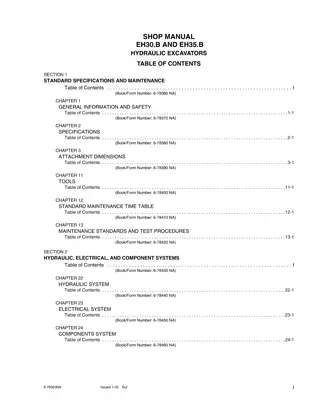 New Holland E30B Hydraulic Excavator Service Repair Manual Instant Download