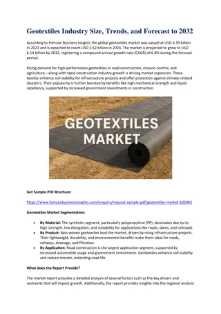Geotextiles Market Size, Share & Industry Forecast to 2032