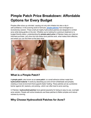 Pimple Patch Price Breakdown Affordable Options for Every Budget