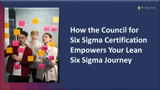 How the Council for Six Sigma Certification Empowers Your Lean Six Sigma Journey