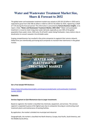 Water and Wastewater Treatment Market Size, Share & Forecast to 2032