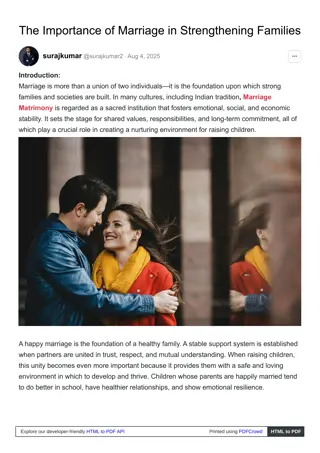The Marriage Matrimony: Uniting Hearts, Building Futures