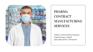 WHO-GMP Certified Pharma Contract Manufacturing Services