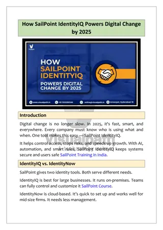 Certified Sailpoint Training in India by visualpath