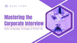 Corporate Interview Essentials: A Step-by-Step Action Plan