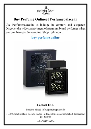 Buy Perfume Onlinee  Perfumepalace.in