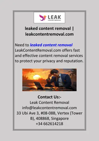 leaked content removal