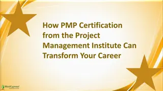 How PMP Certification from the Project Management Institute Can Transform Your Career