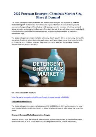 Global Detergent Chemicals Market Size, Share, and Forecast to 2032
