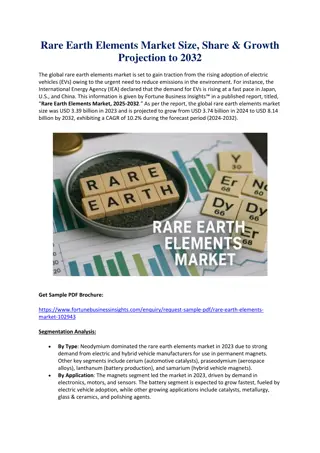 Global Rare Earth Elements Market Size & Forecast to 2032