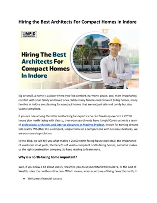 Hiring The Best Architects For Compact Homes In Indore