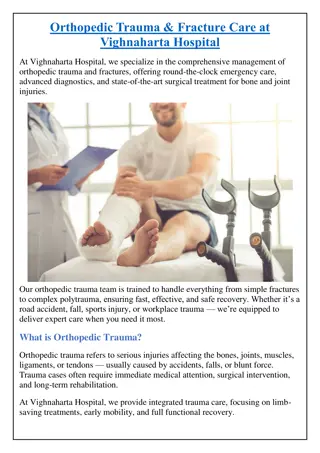 Orthopedic Trauma & Fracture Care at Vighnaharta Hospital