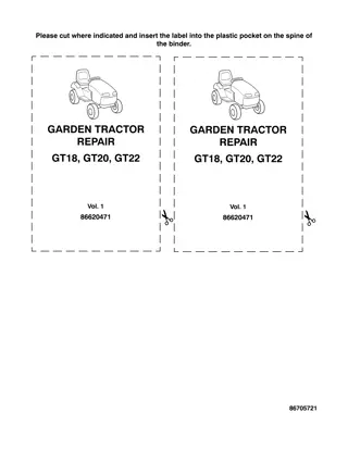 New Holland GT18 Garden Tractor Service Repair Manual Instant Download