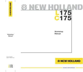 New Holland L175 Skid Steer Loader Service Repair Manual Instant Download