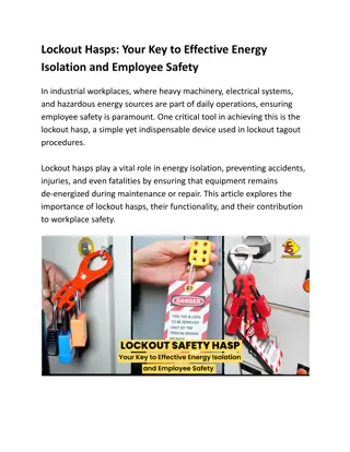 Lockout Hasps Your Key to Effective Energy Isolation and Employee Safety