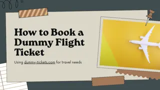 Learn how to easily book dummy flight tickets for visa applications