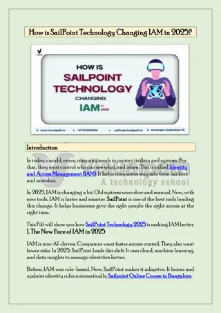 Sailpoint Online Course in Bangalore 100% Online by Visualpath
