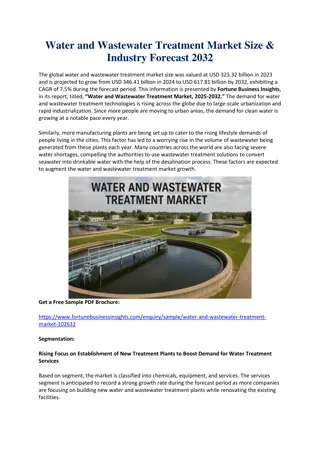 Water and Wastewater Treatment Market Size, Share & Forecast 2032