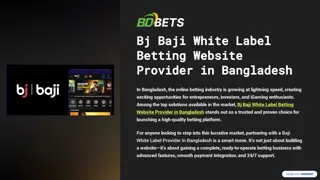 Bj Baji White Label Betting Website Provider in Bangladesh