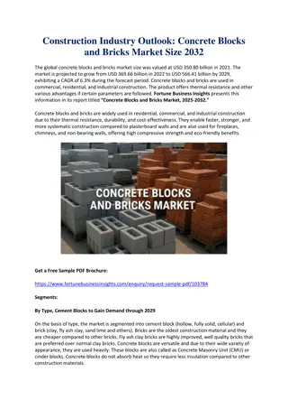 Global Concrete Blocks and Bricks Market Size, Share & Forecast to 2032