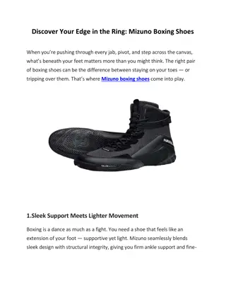Discover Your Edge in the Ring: Mizuno Boxing Shoes