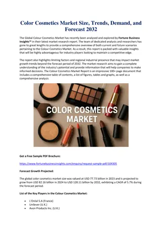 Color Cosmetics Market Size, Share, and Industry Analysis to 2032
