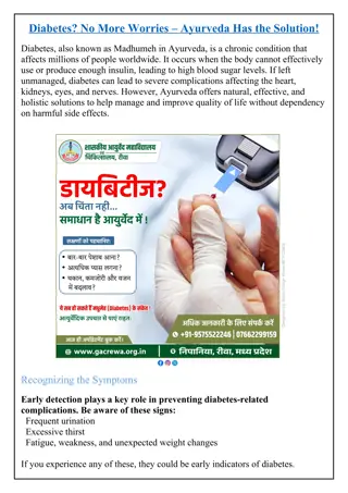 Diabetes? No More Worries – Ayurveda Has the Solution!