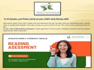 In 15 minutes, you’ll have clarity on your child’s early literacy skills