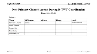 Improving Network Performance with R-TWT Coordination