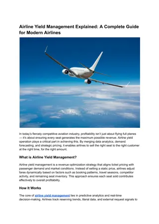 Airline Yield Management Explained_ A Complete Guide for Modern Airlines