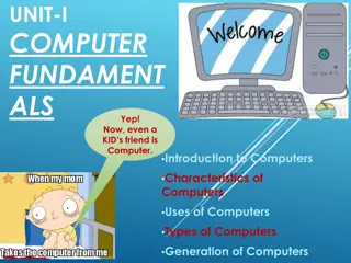 Understanding Computers: Introduction, Data, and Information