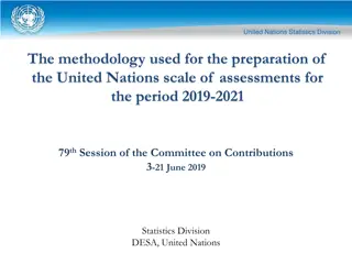 United Nations Scale of Assessments Methodology 2019-2021