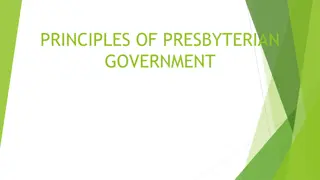 Principles of Presbyterian Church Governance