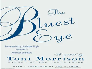 Exploring Toni Morrison's The Bluest Eye and Themes of Racism, Gender, and Desire