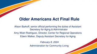 Understanding Older Americans Act: Key Provisions & Benefits