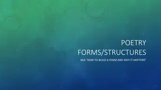 Understanding Poetry Forms and Structures for Building Meaningful Poems