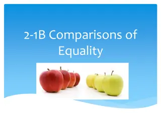 Comparisons of Equality in Language Learning