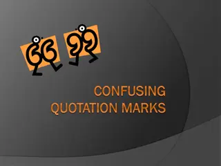 Quotation Marks and Punctuation Rules