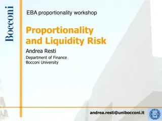 Proportionality and Liquidity Risk Workshop Summary