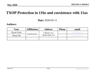 TXOP Protection Mechanisms in IEEE 802.11be and 11ax