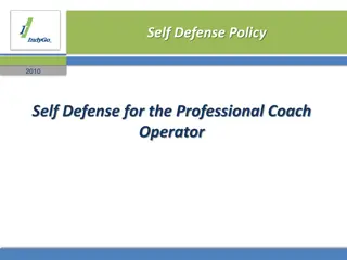 Self-Defense Policy 2010 Insights