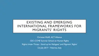 International Frameworks for Migrants' Rights Overview