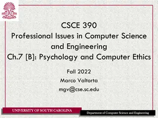 Computer Science Ethics and Moral Development