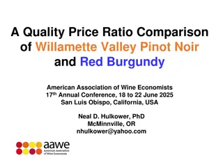 Comparative Analysis of Pinot Noir Quality-Price Ratios