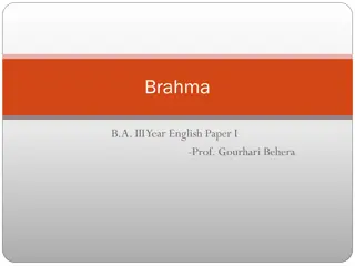 Influence of Indian Philosophy in Ralph Waldo Emerson's Brahma