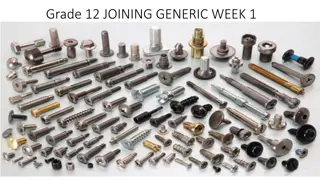Joining Techniques and Fasteners